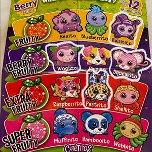 4 different Cutetitos Minitos small round collectible stuffed toys